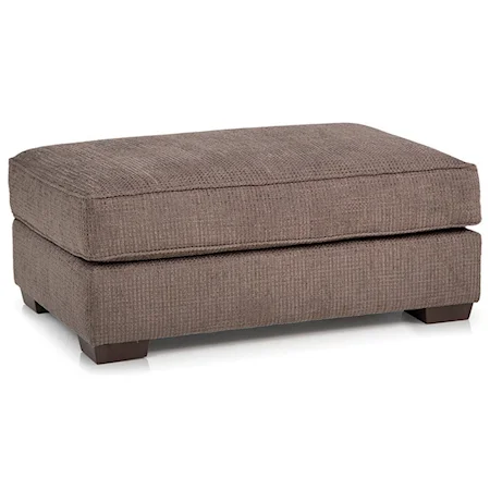 Casual Upholstered Ottoman